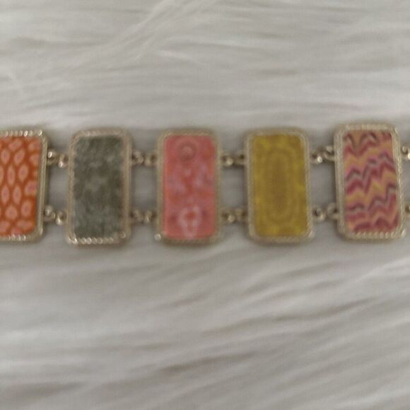 Jilzarah Toggle Bracelet Polymer Clay Beads Handmade Artisan Reversible  CP - Picture 2 of 4